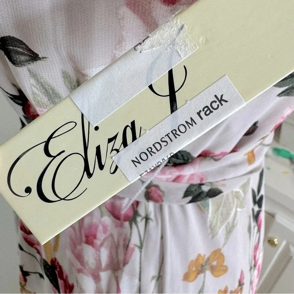 Eliza J Floral Print Halter Neck Maxi Dress with Bow at Back Size 0 NWT - Picture 12 of 15